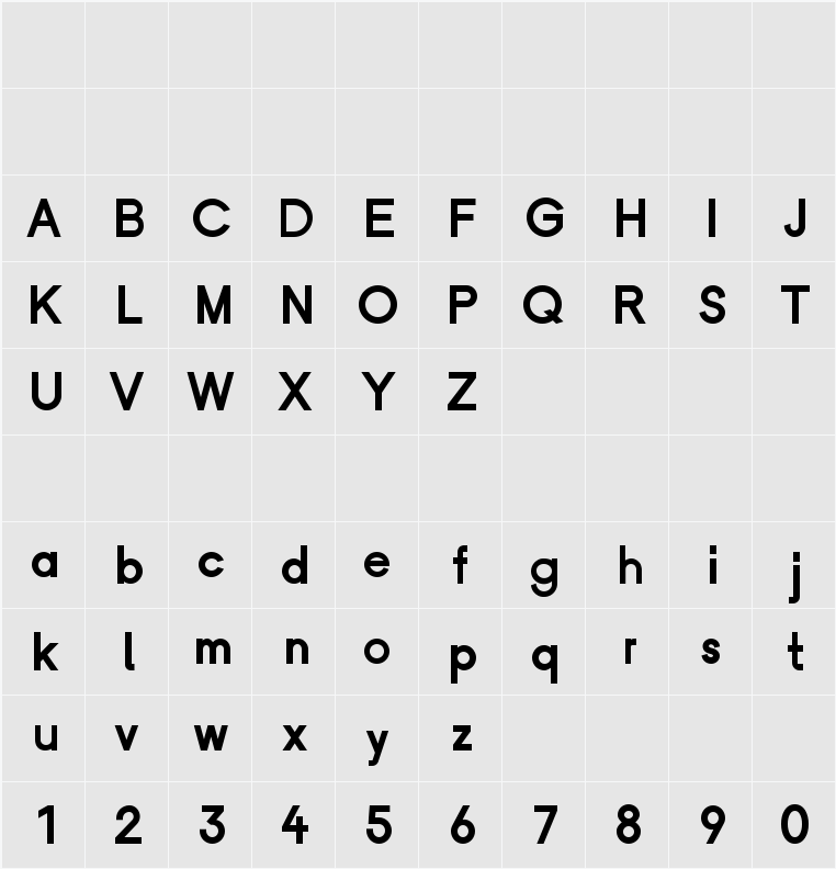 Repair-Bold 字符映射表