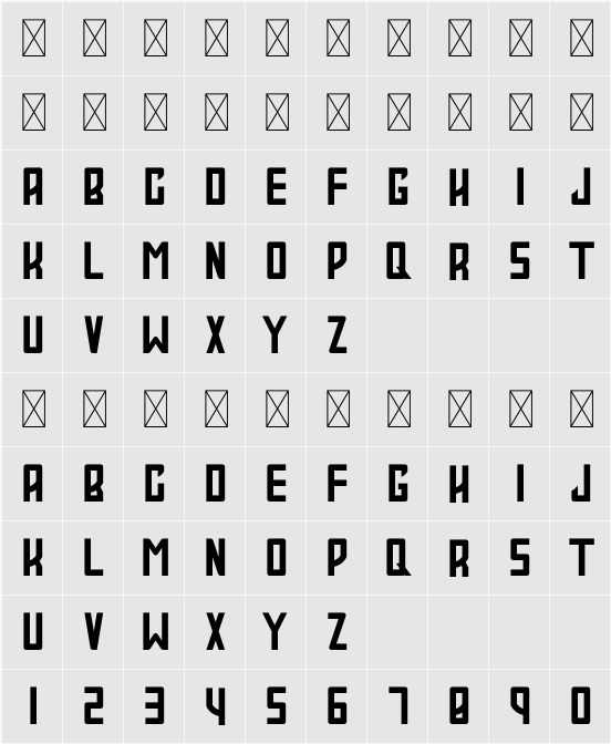 Pulsar - Original 字符映射表