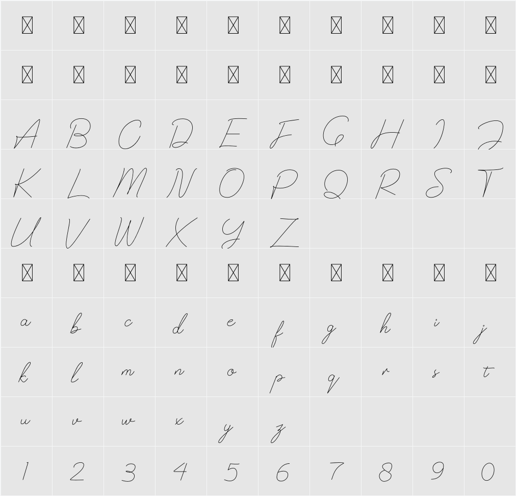 Simple Script 字符映射表