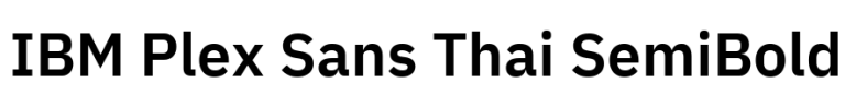 IBM Plex Sans Thai SemiBold