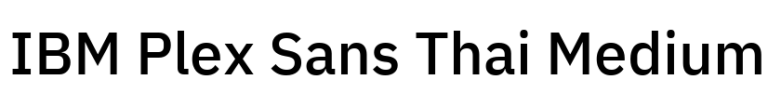 IBM Plex Sans Thai Medium