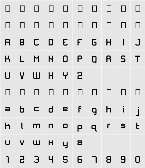 Quirky 字符映射表