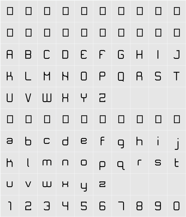 Quirky 字符映射表