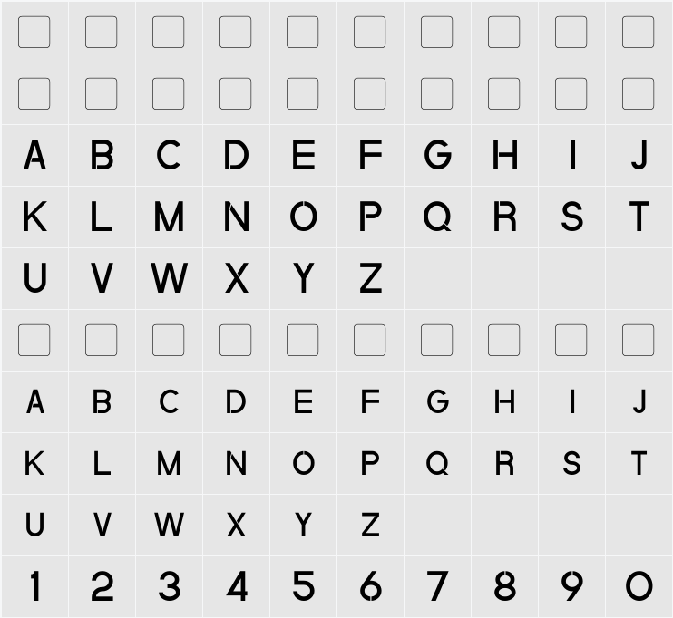 Quantum 字符映射表