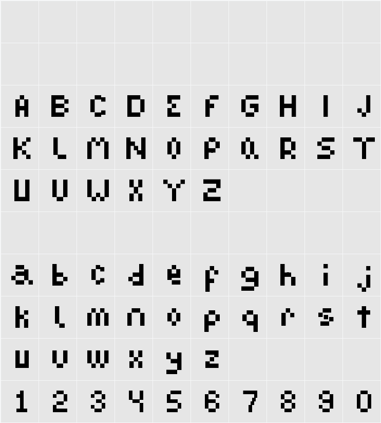 Pixopedia 字符映射表