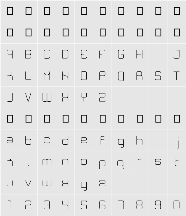 Quirky 字符映射表