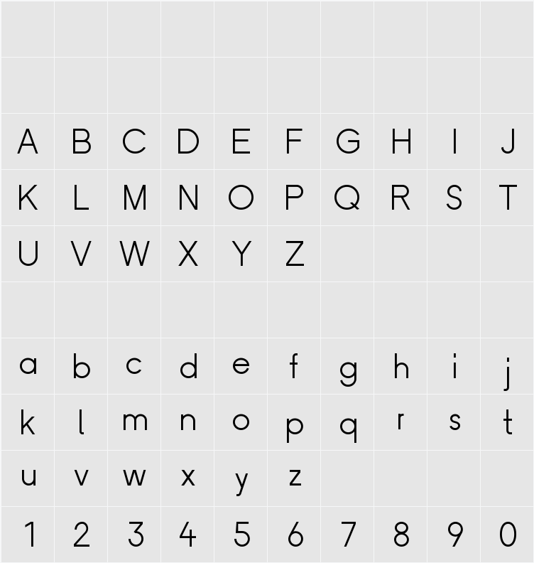 Repair-Light 字符映射表