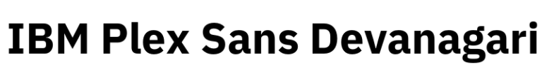 IBM Plex Sans Devanagari