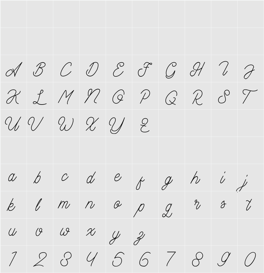 Aamonoline 字符映射表