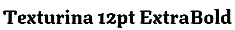 Texturina 12pt ExtraBold