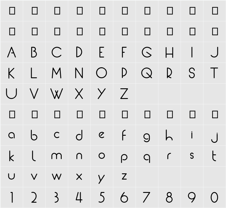 thinoo 字符映射表