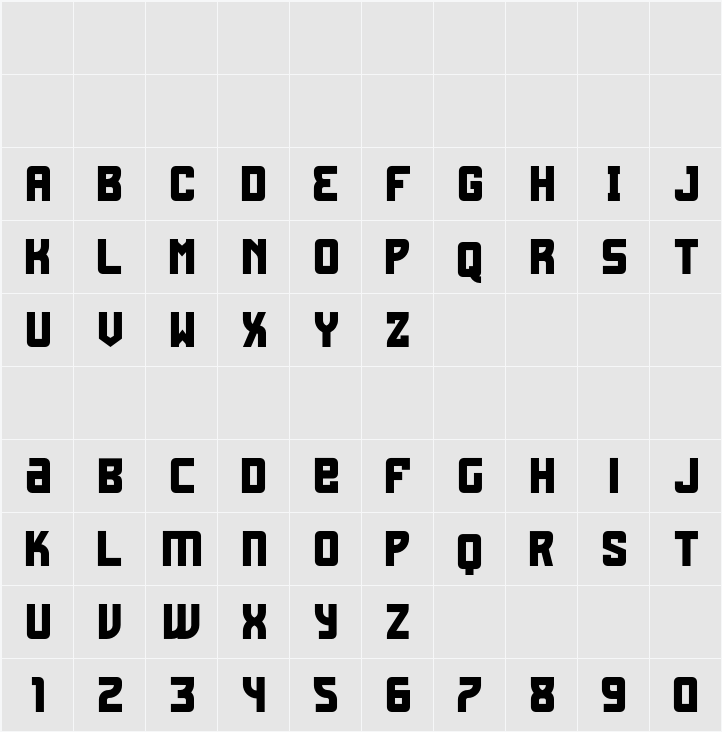 Fagrak 字符映射表