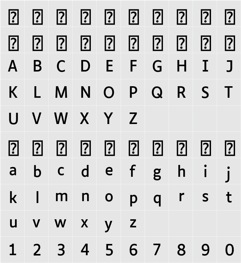 Luciole 字符映射表