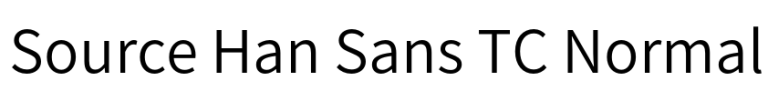 Source Han Sans TC Normal
