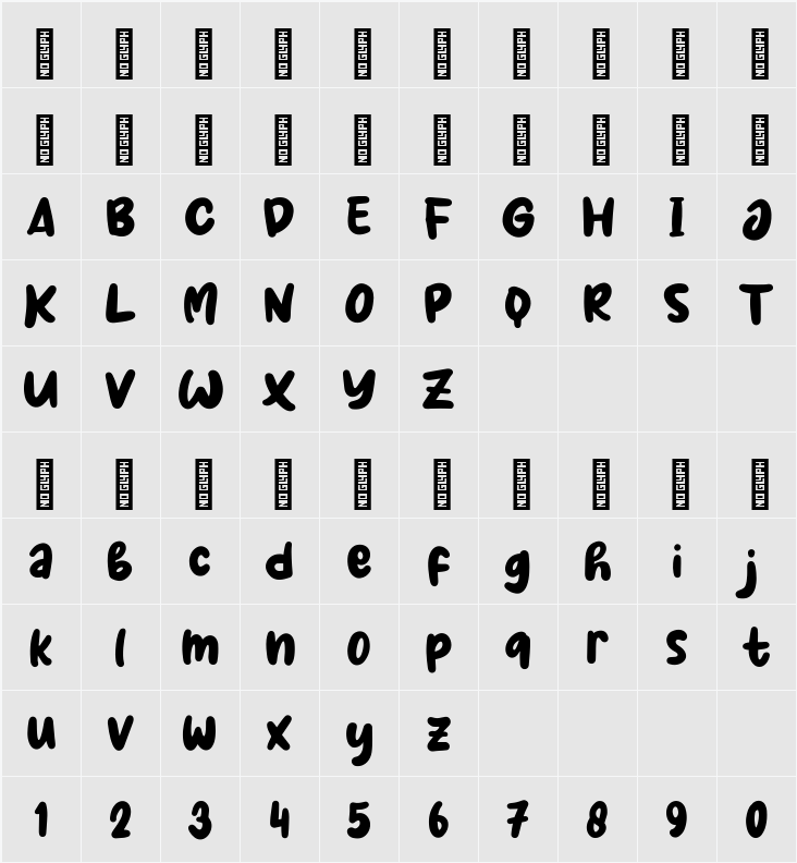 Milky Coffee 字符映射表