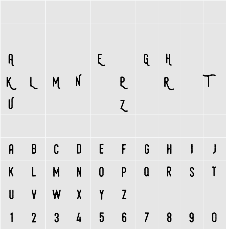 Hamurz Free Version 字符映射表