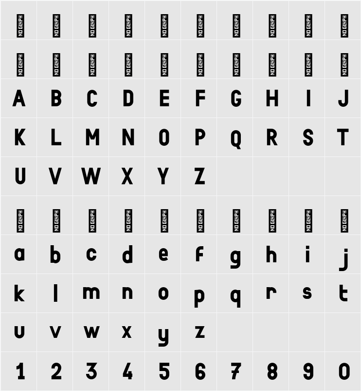 Boisu Full 字符映射表