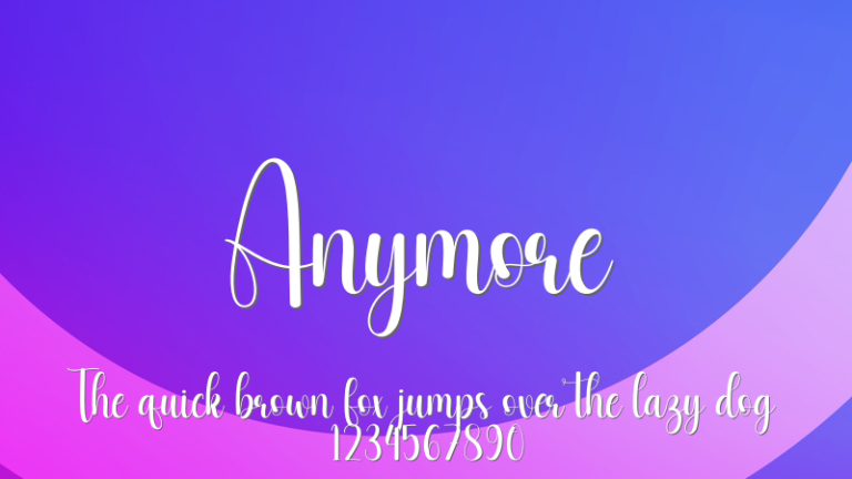 Anymore