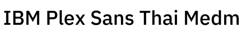 IBM Plex Sans Thai Medm