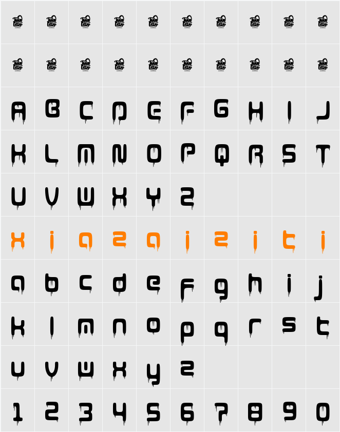 Adripe Trial Regular 字符映射表