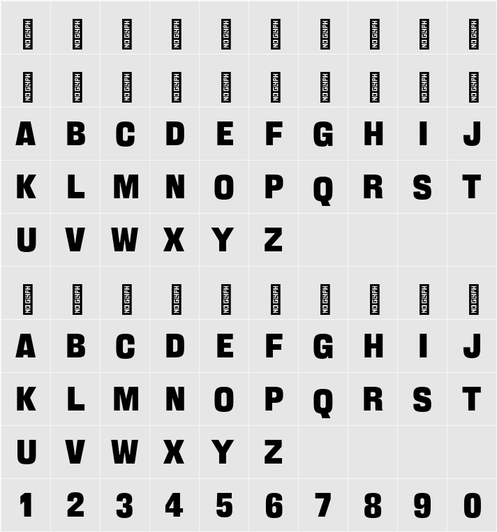 Frick 0.3 字符映射表