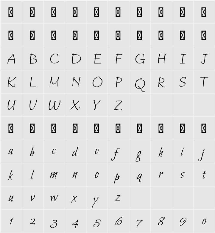 Bilbo 字符映射表