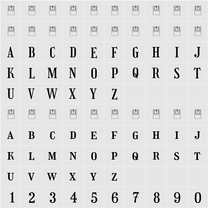 Girassol 字符映射表