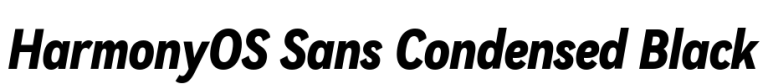 HarmonyOS Sans Condensed Black