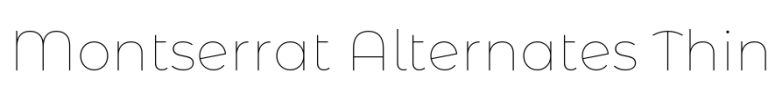 Montserrat Alternates Thin