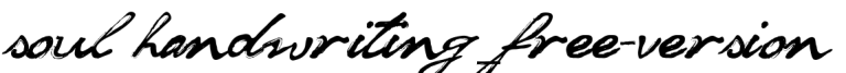 soul handwriting_free-version