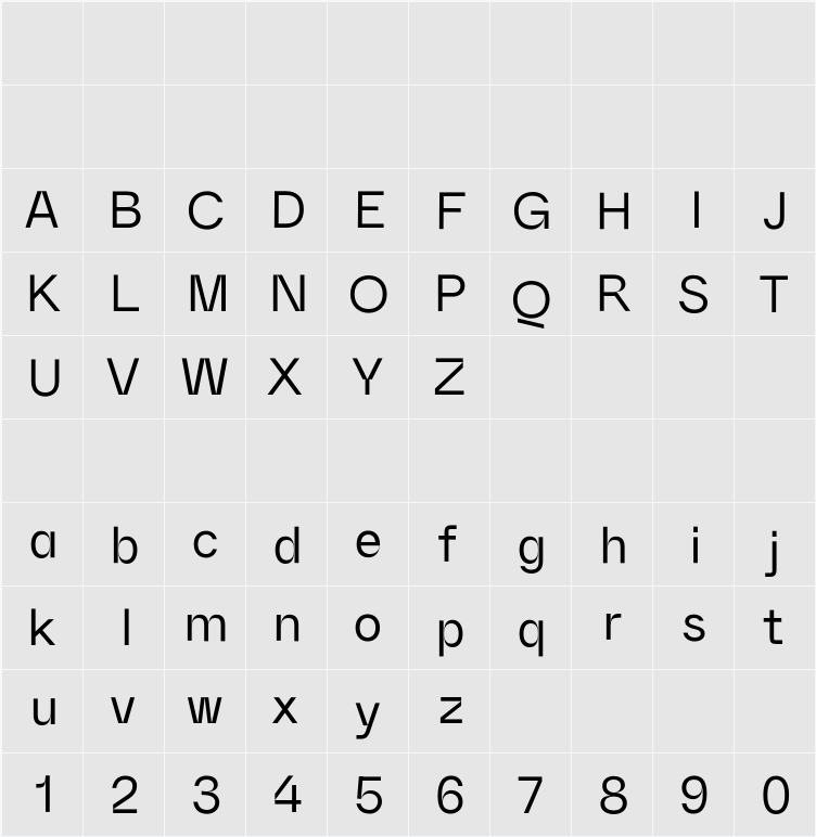 MM Extreme 字符映射表