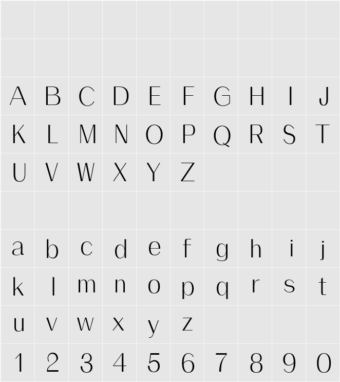 Malak Demo 字符映射表