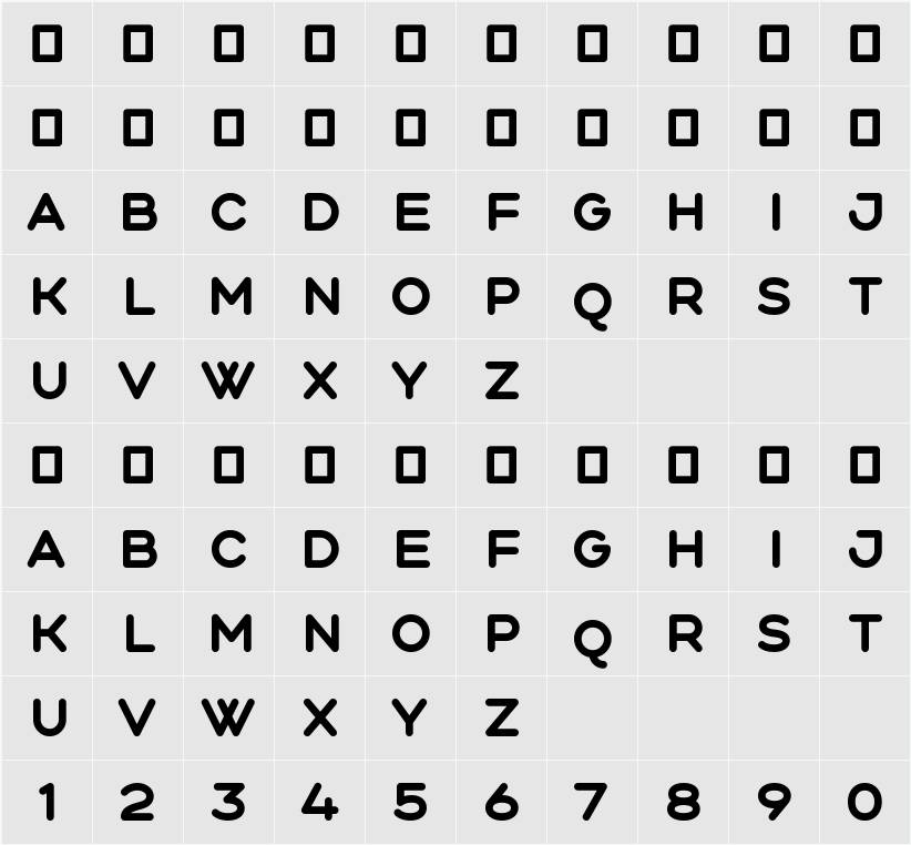 Aqum two 字符映射表