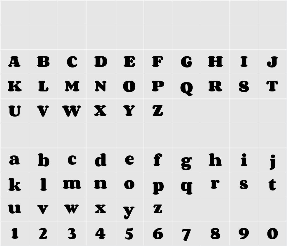 Corben 字符映射表