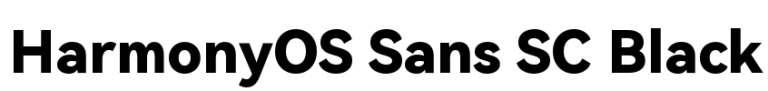 HarmonyOS Sans SC Black