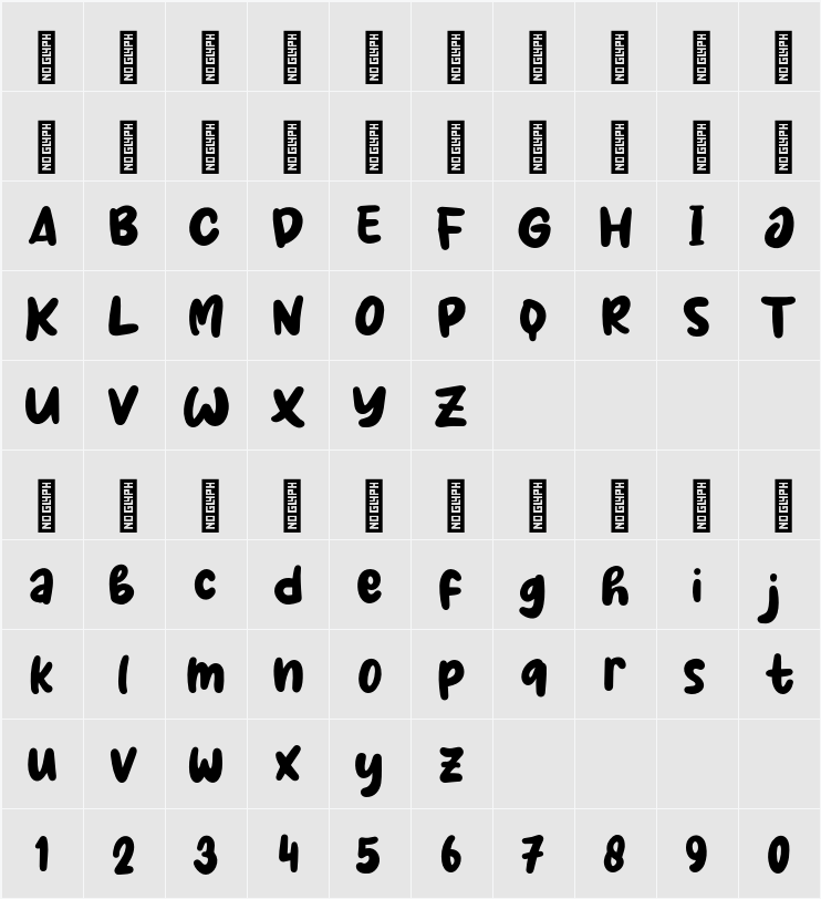 Milky Coffee 字符映射表