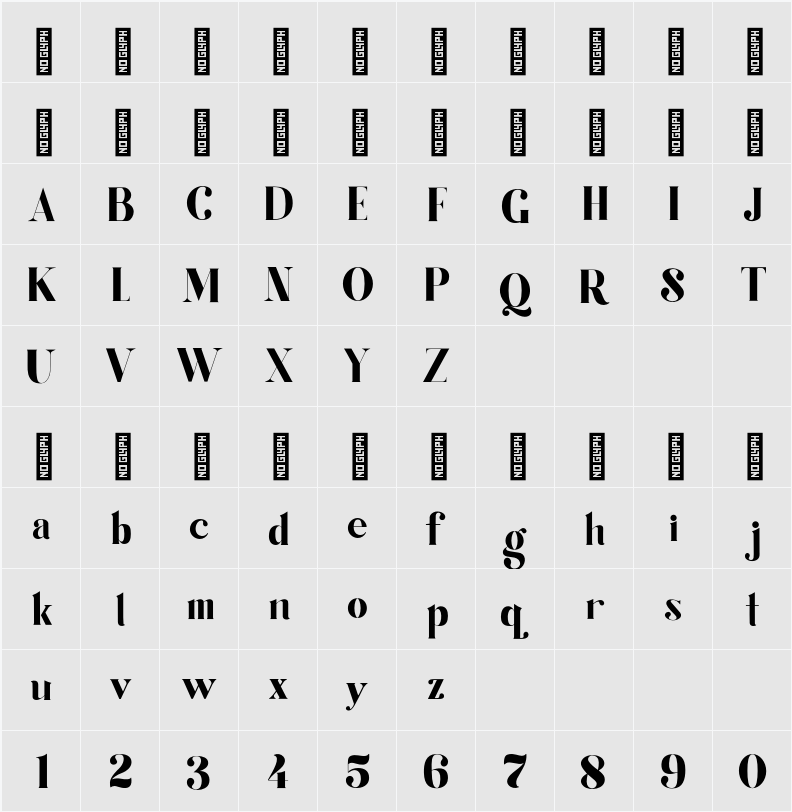 Twenty 字符映射表