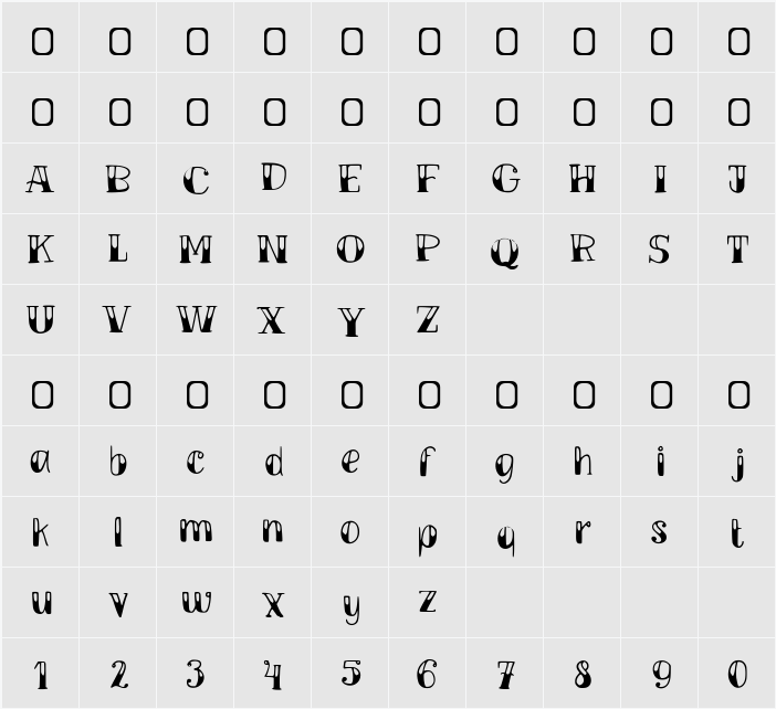 TM Vinograd 字符映射表