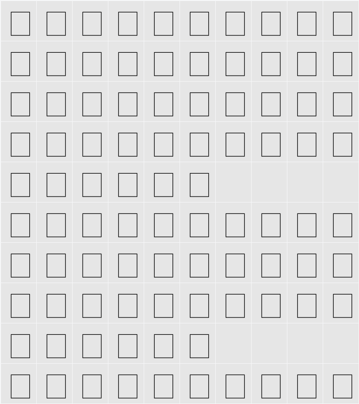 普力士 ExtraLight 字符映射表