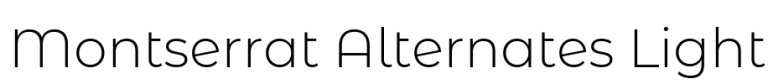 Montserrat Alternates Light