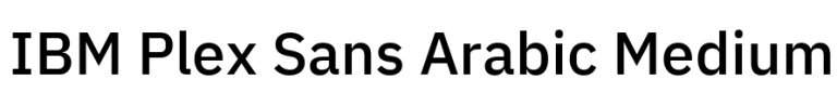 IBM Plex Sans Arabic Medium