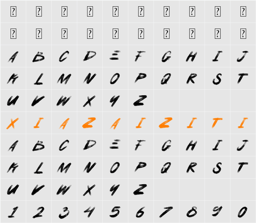 Blackboard 字符映射表