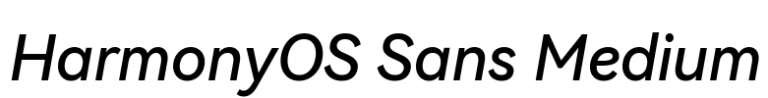 HarmonyOS Sans Medium