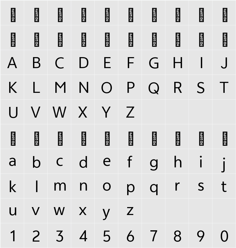 vivo Sans Global 字符映射表