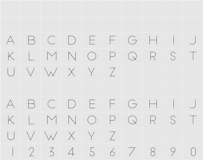 Slim Joe 字符映射表