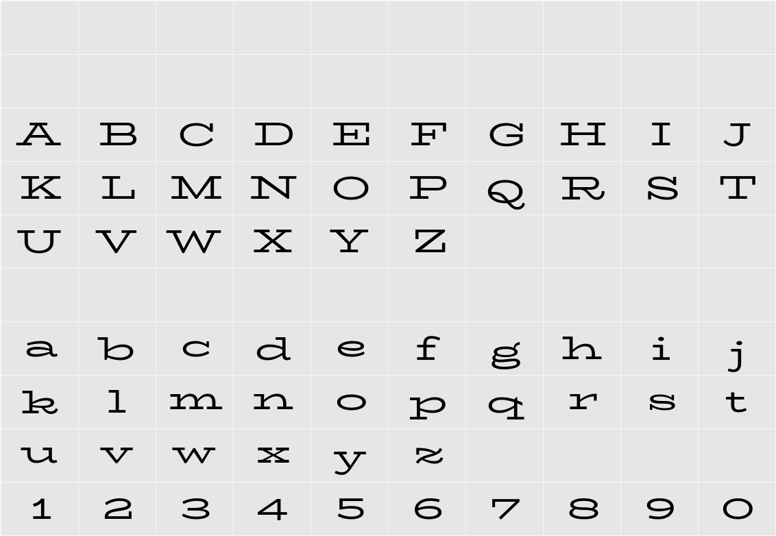 BioRhyme Expanded 字符映射表