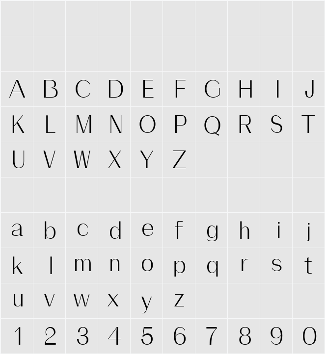 Malak Demo 字符映射表