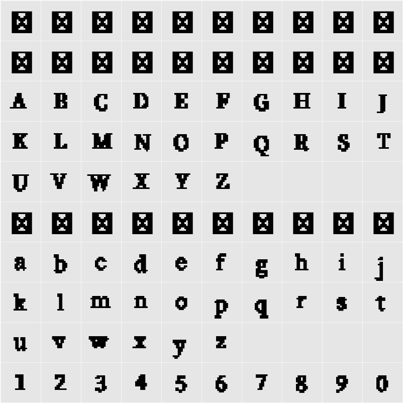 珊瑚 EN-CPAL 字符映射表