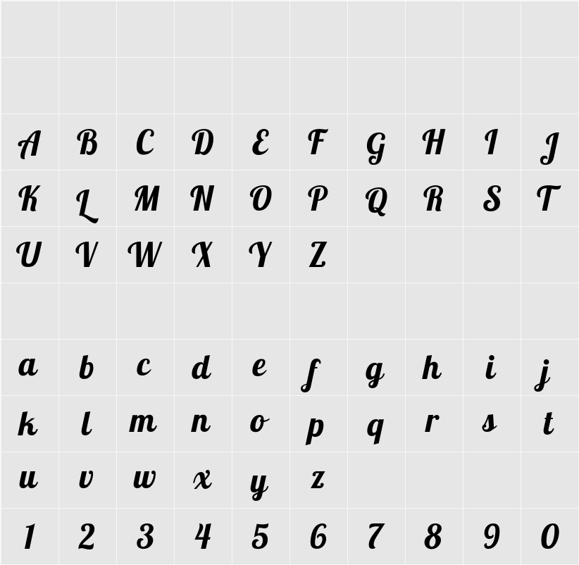 Lobster 1.4 字符映射表