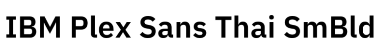 IBM Plex Sans Thai SmBld